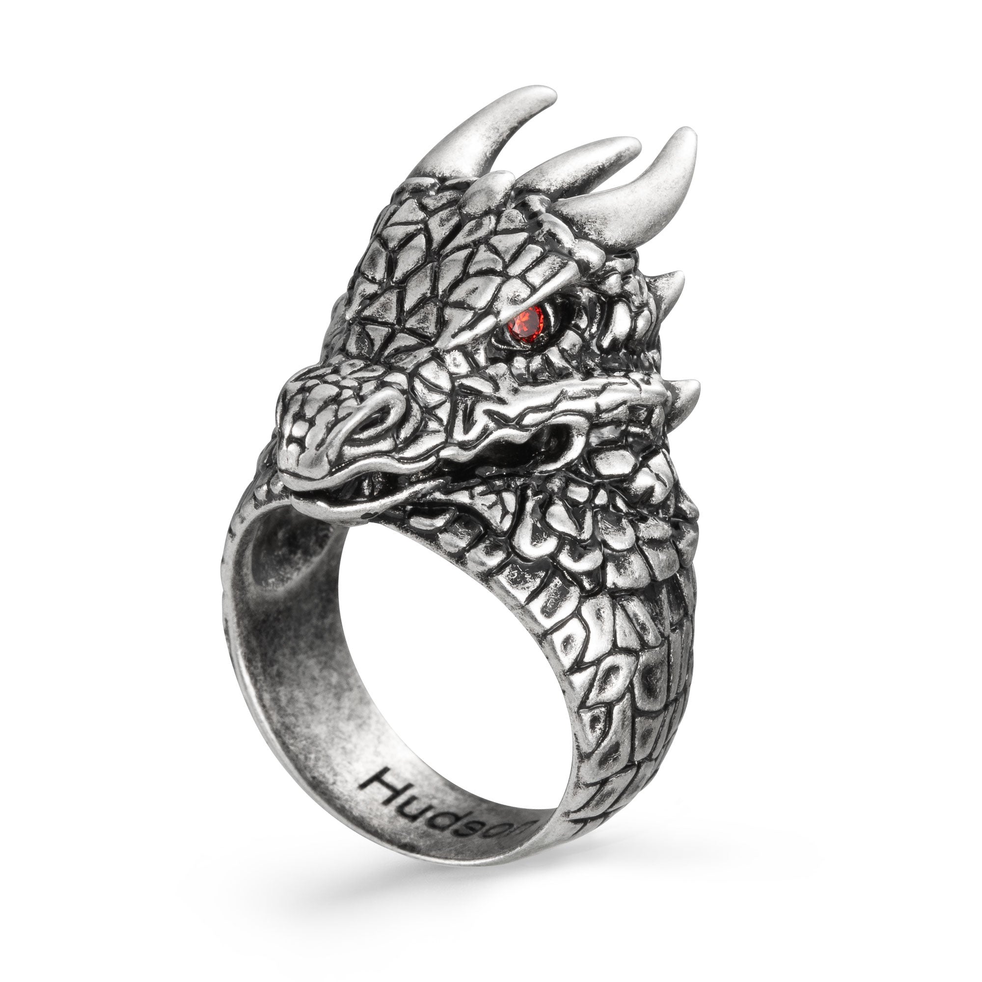 Gothic Dragon Ring für Männer - personalisierbar