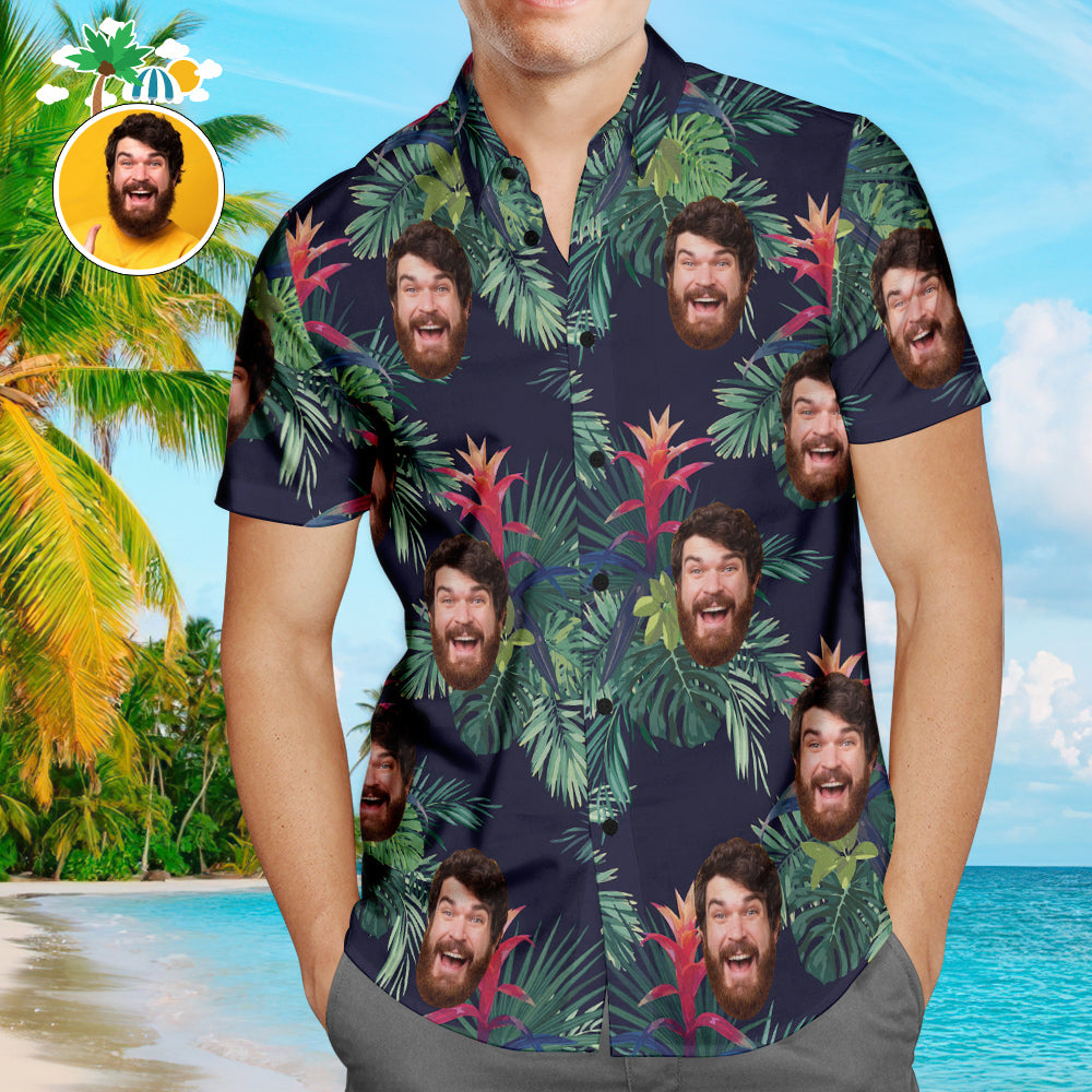 Hawaiian Shirt mit Gesicht