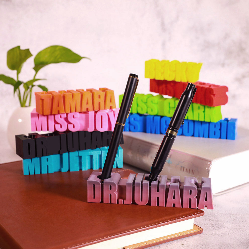 3D gedruckter Stifthalter mit Name