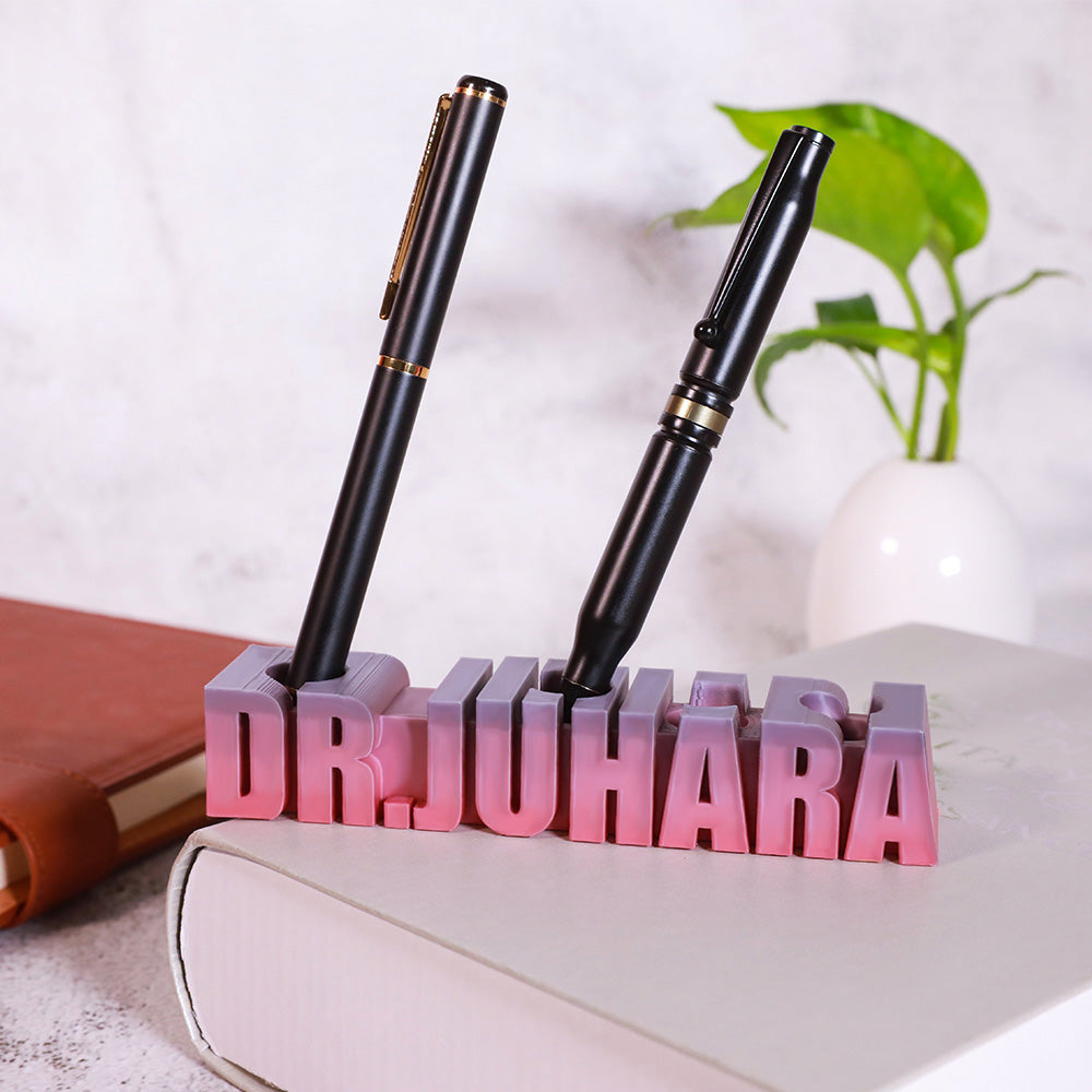3D gedruckter Stifthalter mit Name