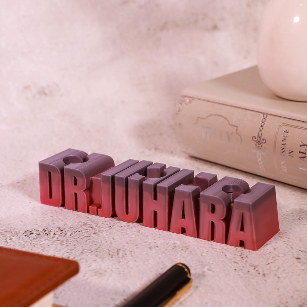 3D gedruckter Stifthalter mit Name
