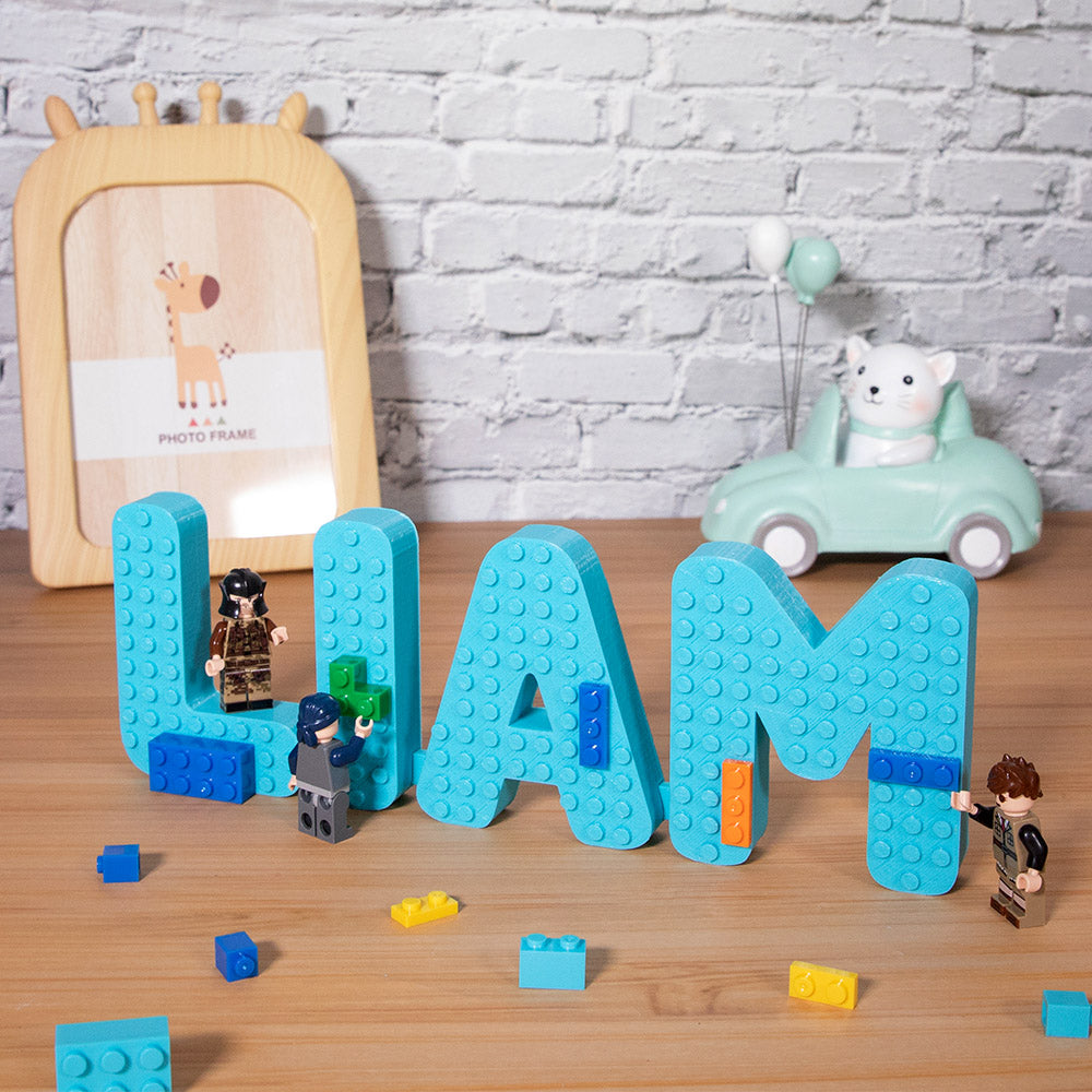 3D gedruckte Blockkunst als Name