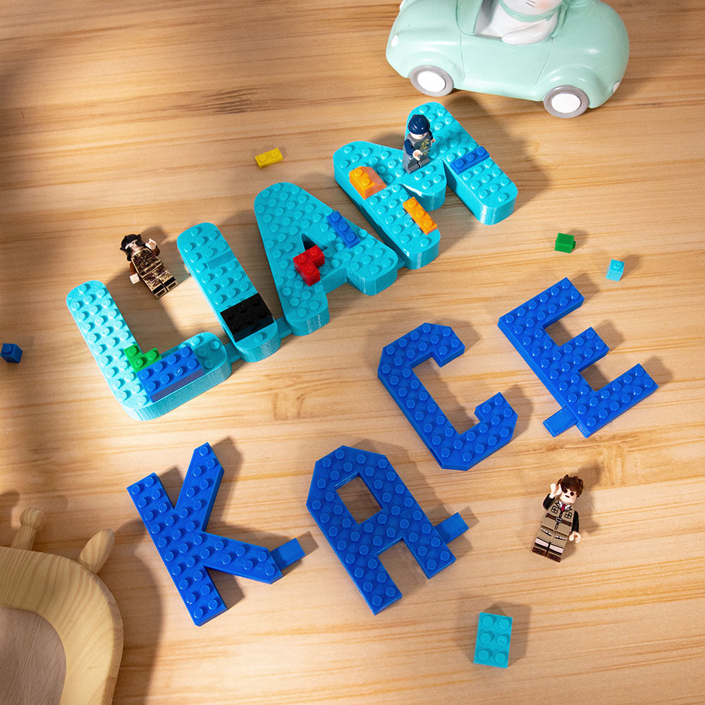 3D gedruckte Blockkunst als Name
