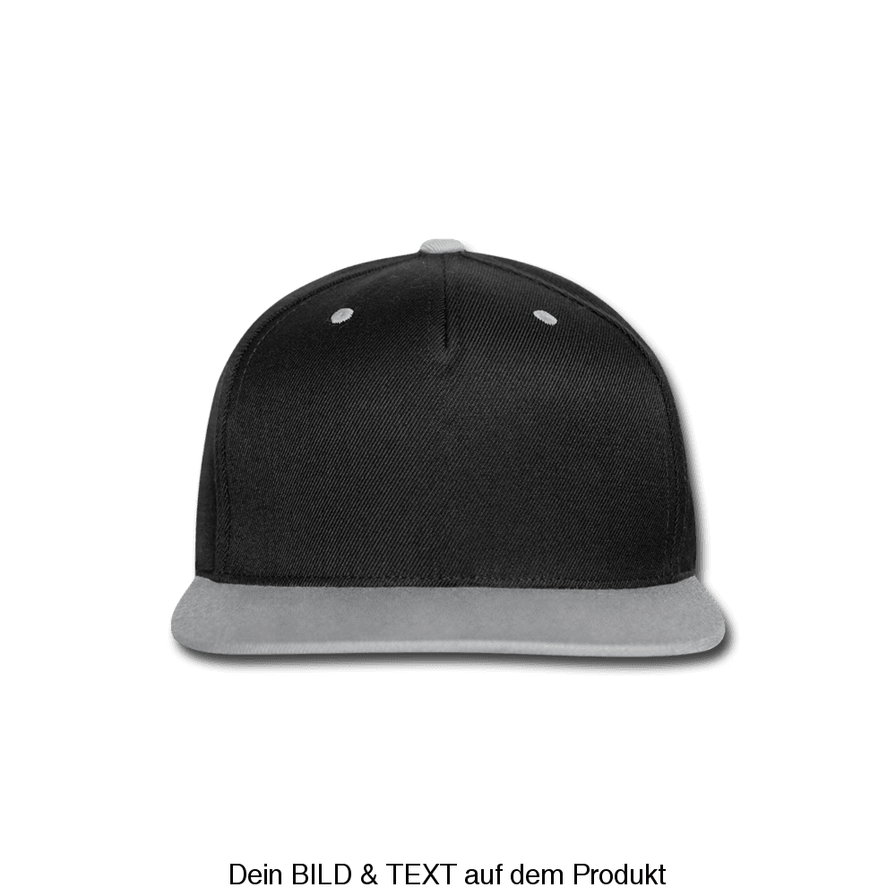 Contrast Snapback Cap - black/grey