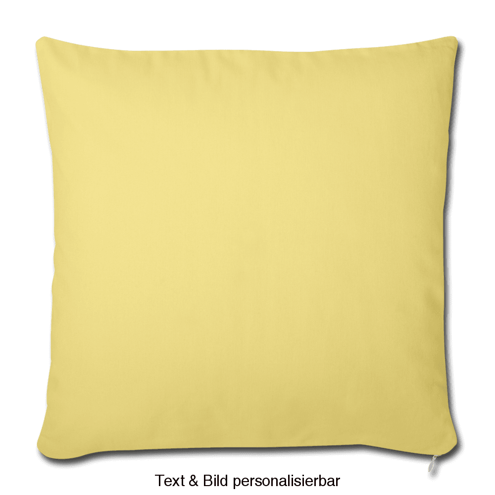 Sofa pillow with filling 45cm x 45cm - washed yellow