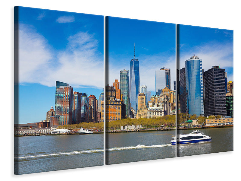 Leinwandbild 3-teilig Wolkenkratzer in NYC