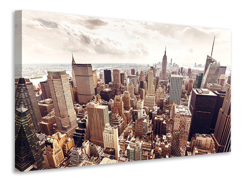 Leinwandbild Skyline Über den Dächern Manhattans