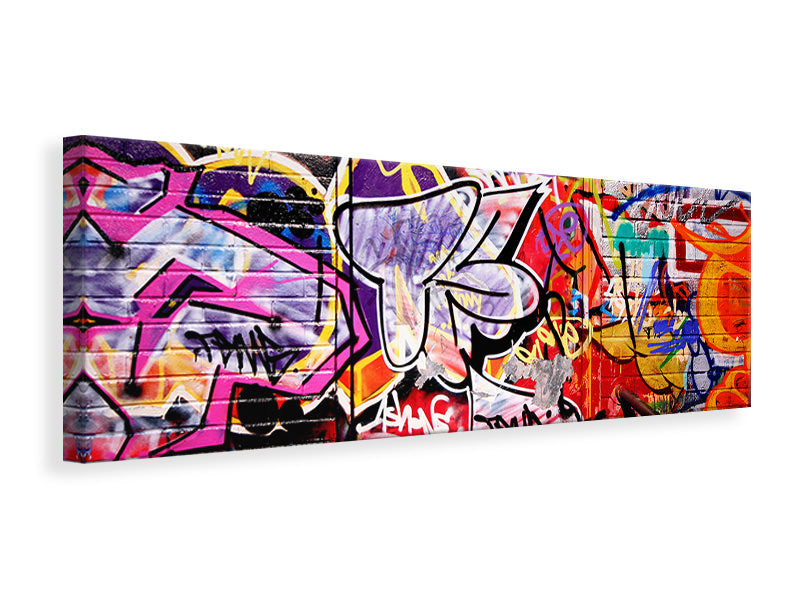 Leinwandbild Panorama Graffiti Kunst