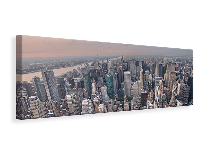Leinwandbild Panorama Skyline Blick über Manhattan