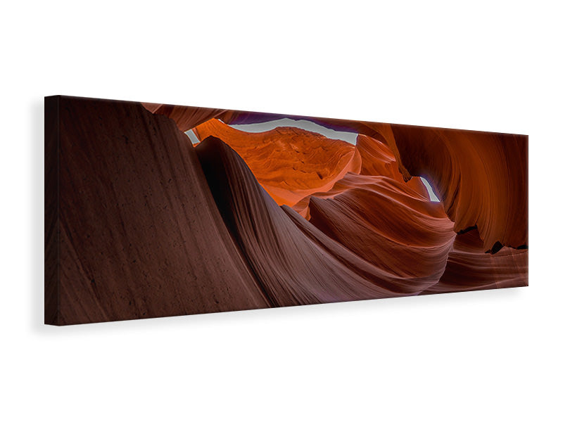 Leinwandbild Panorama Fantastischer Antelope canyon