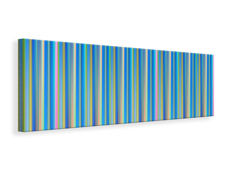 Leinwandbild Panorama Farbige Streifen