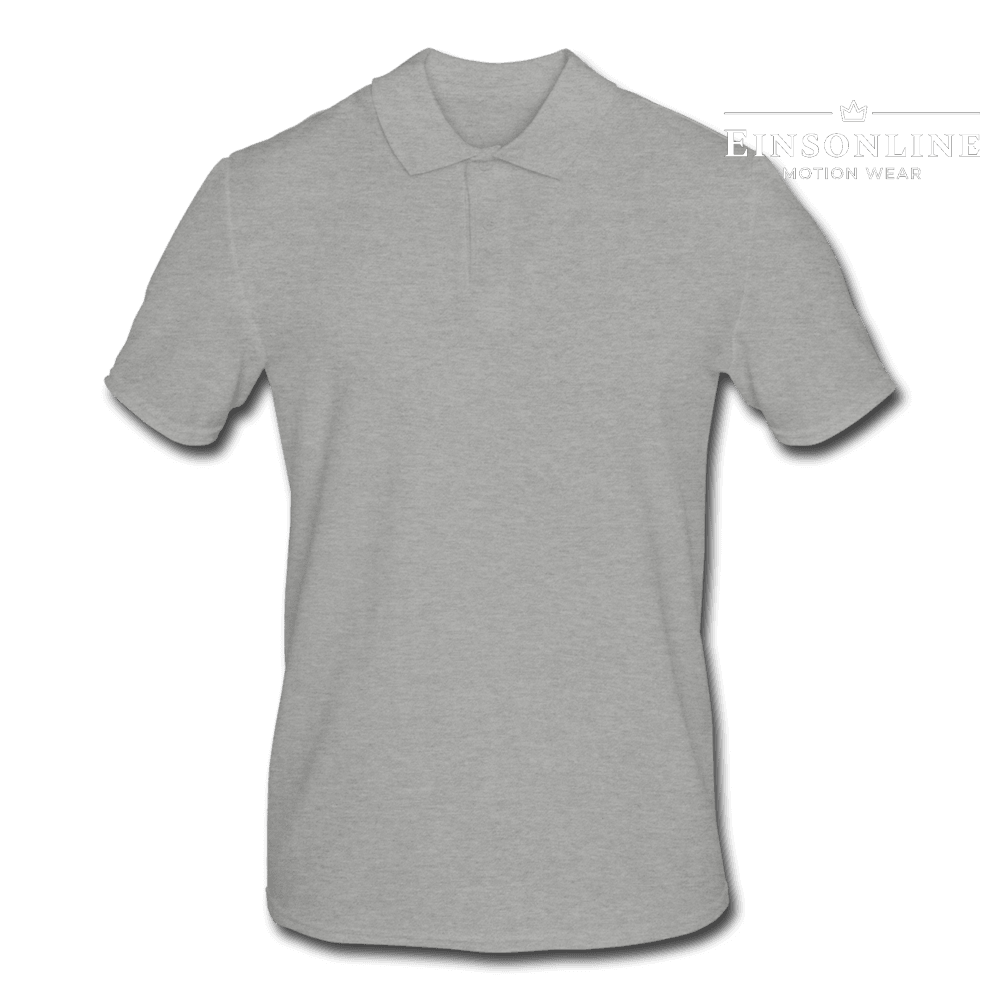 Männer Poloshirt - Grau meliert