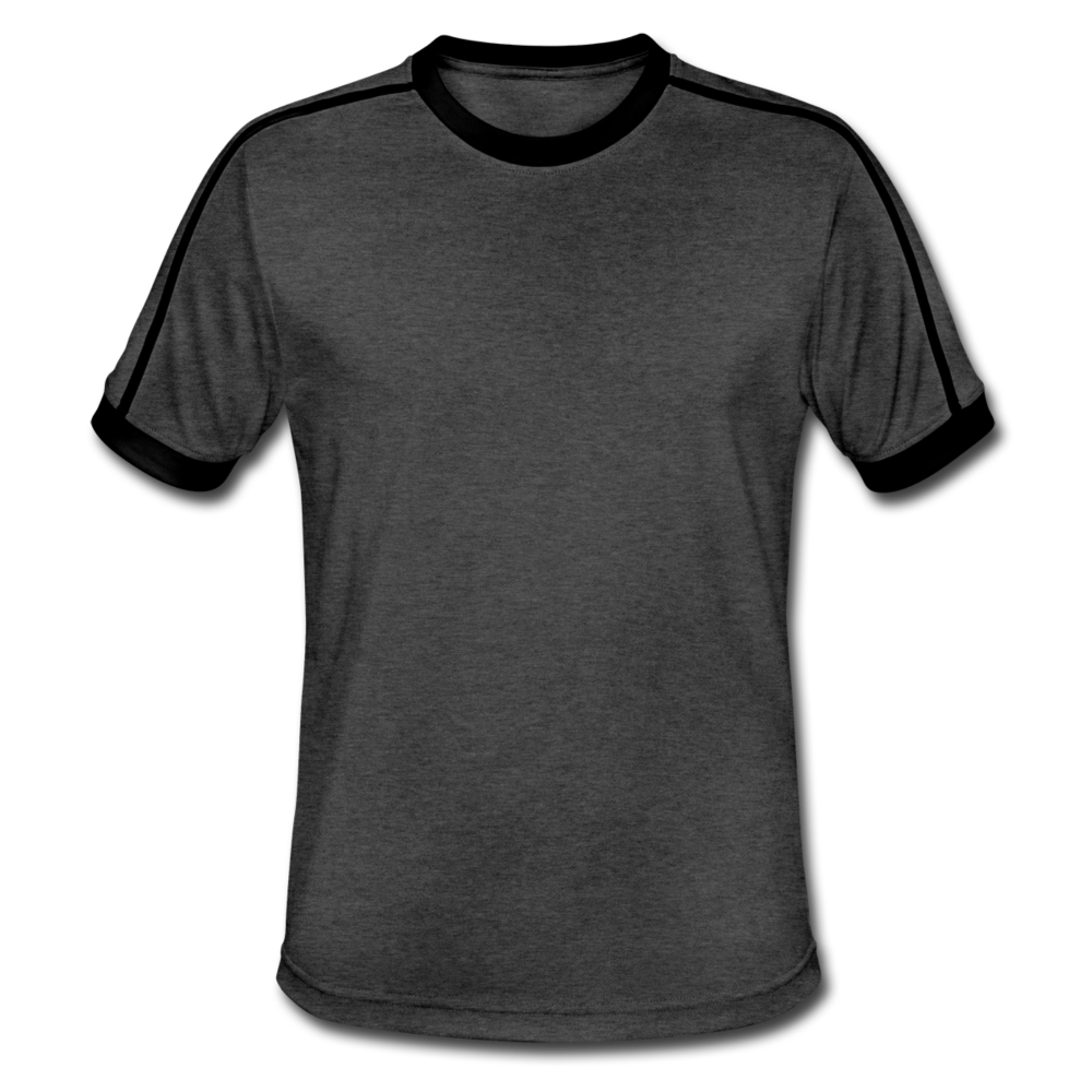 Men's Retro T-Shirt - charcoal/black