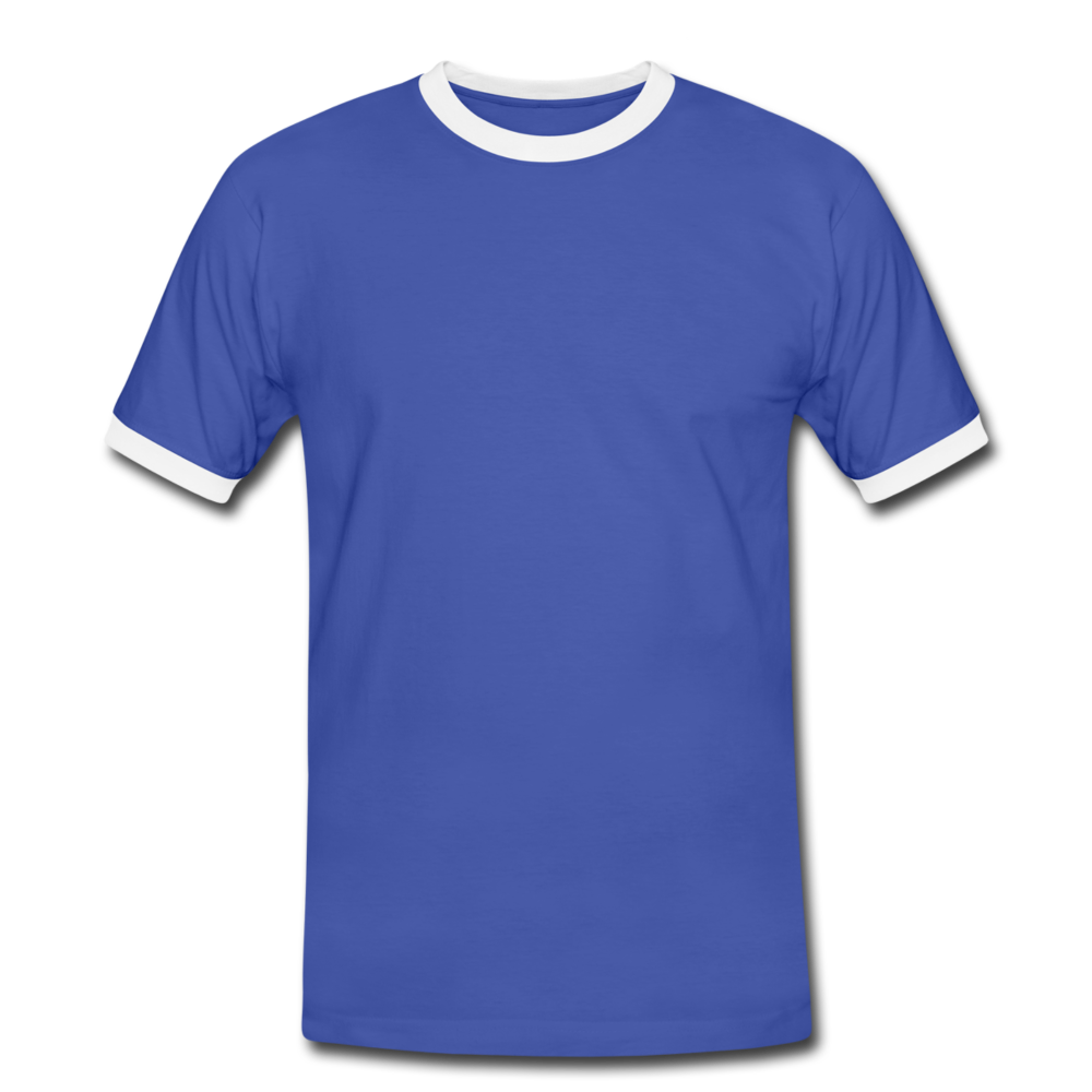 Men's Ringer Shirt - blue/white