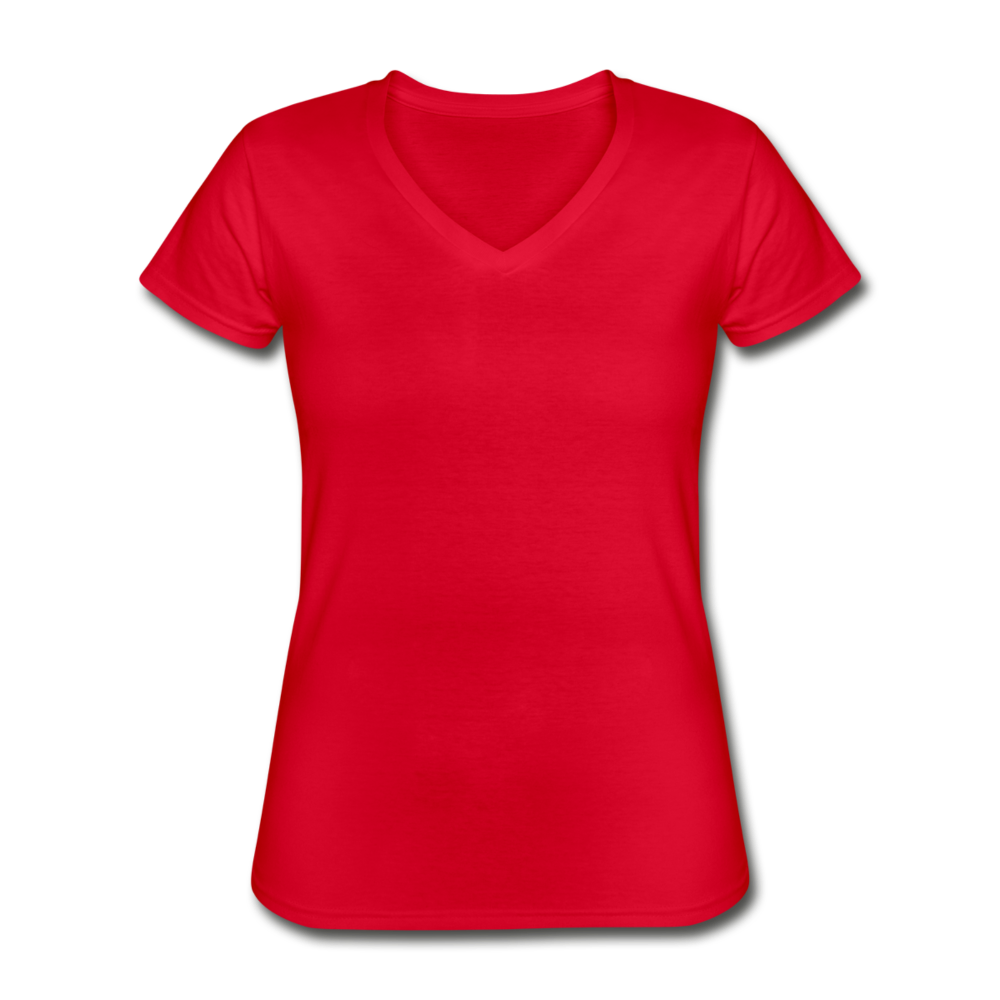 Classic Women’s V-Neck T-Shirt - red