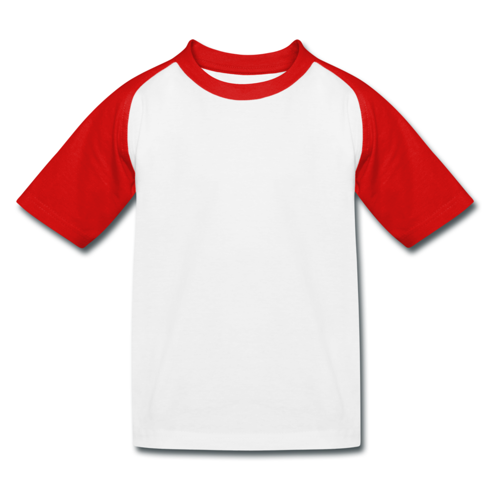 Kids’ Baseball T-Shirt - white/red