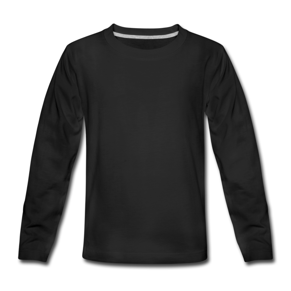 Teenagers' Premium Longsleeve Shirt - black