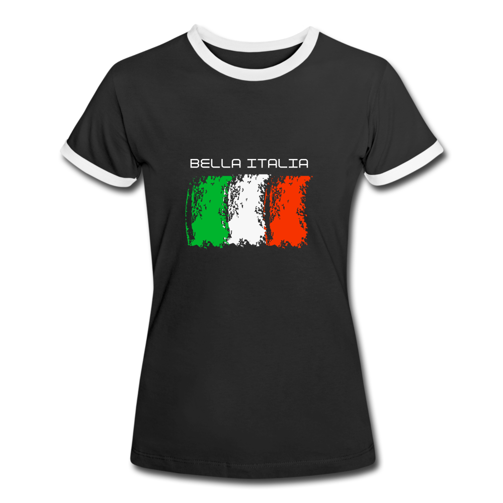 Women T-Shirt | BELLA ITALIA 🏆 - Schwarz/Weiß