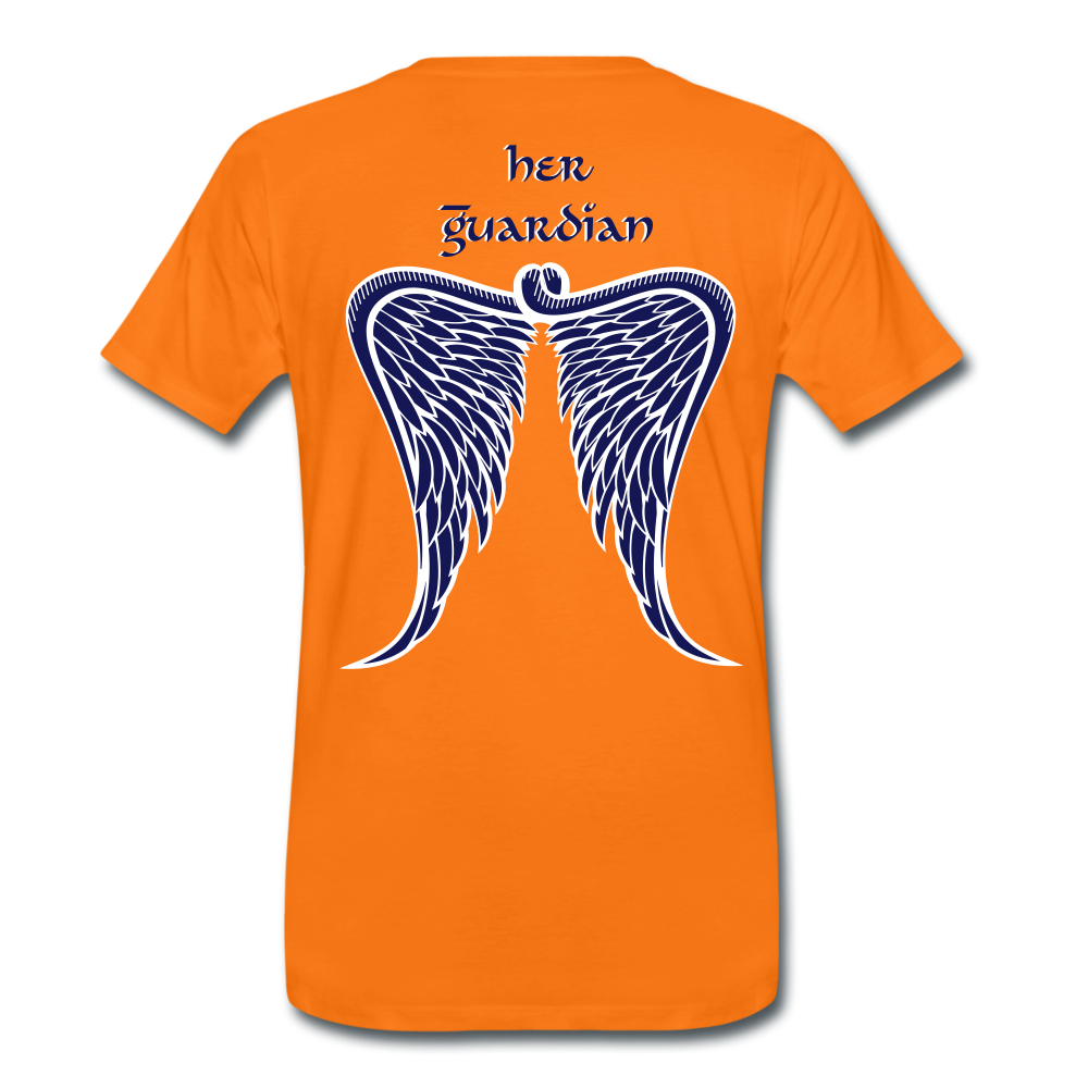Her Guardian T-Shirt Flockdruck - Orange