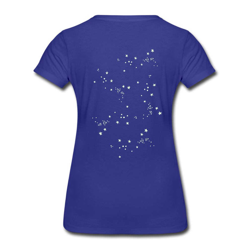 Sternschnuppe T-Shirt - leuchtet im Dunklen - Königsblau