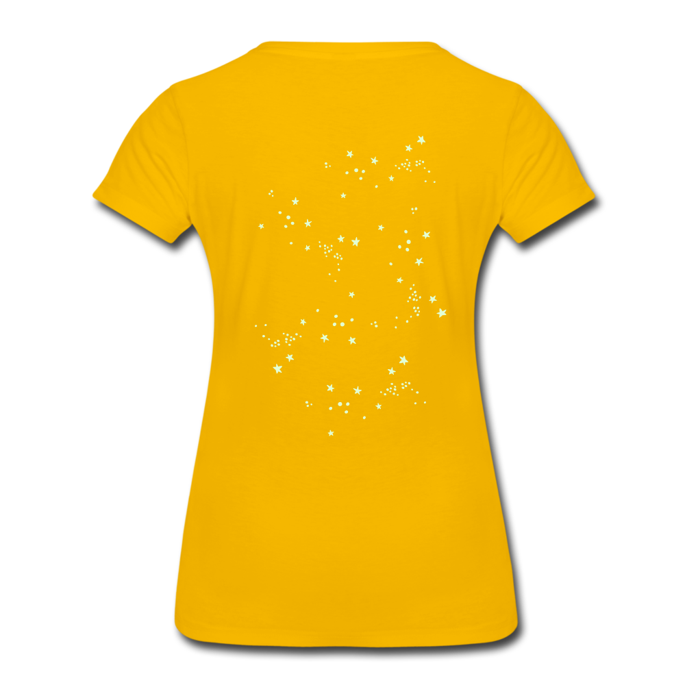 Sternschnuppe T-Shirt - leuchtet im Dunklen - Sonnengelb