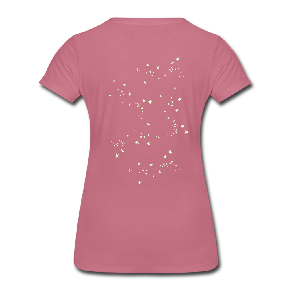 Sternschnuppe T-Shirt - leuchtet im Dunklen - Malve