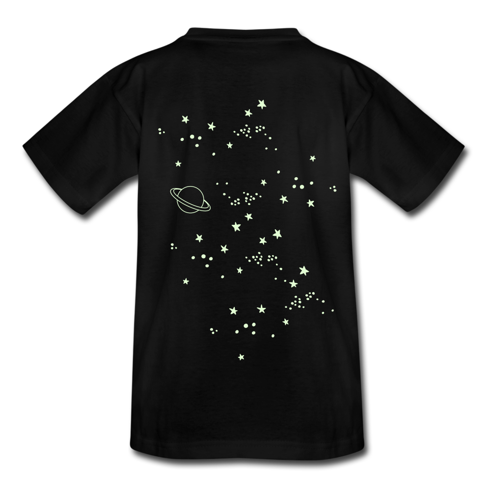 Sternschnuppen RALLYE - T-Shirt - leuchtet in Dunklen - Schwarz