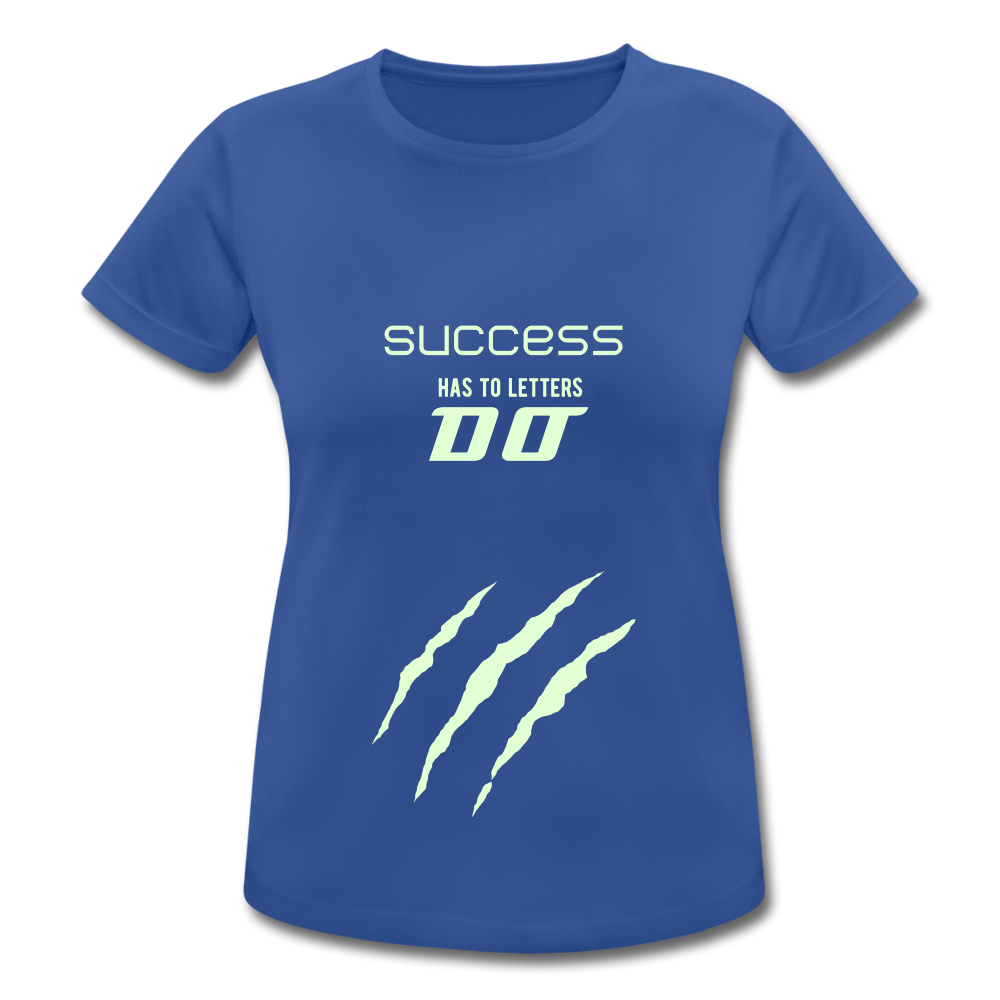 Women Sport Shirt atmungsaktiv & reflektierend - Royalblau