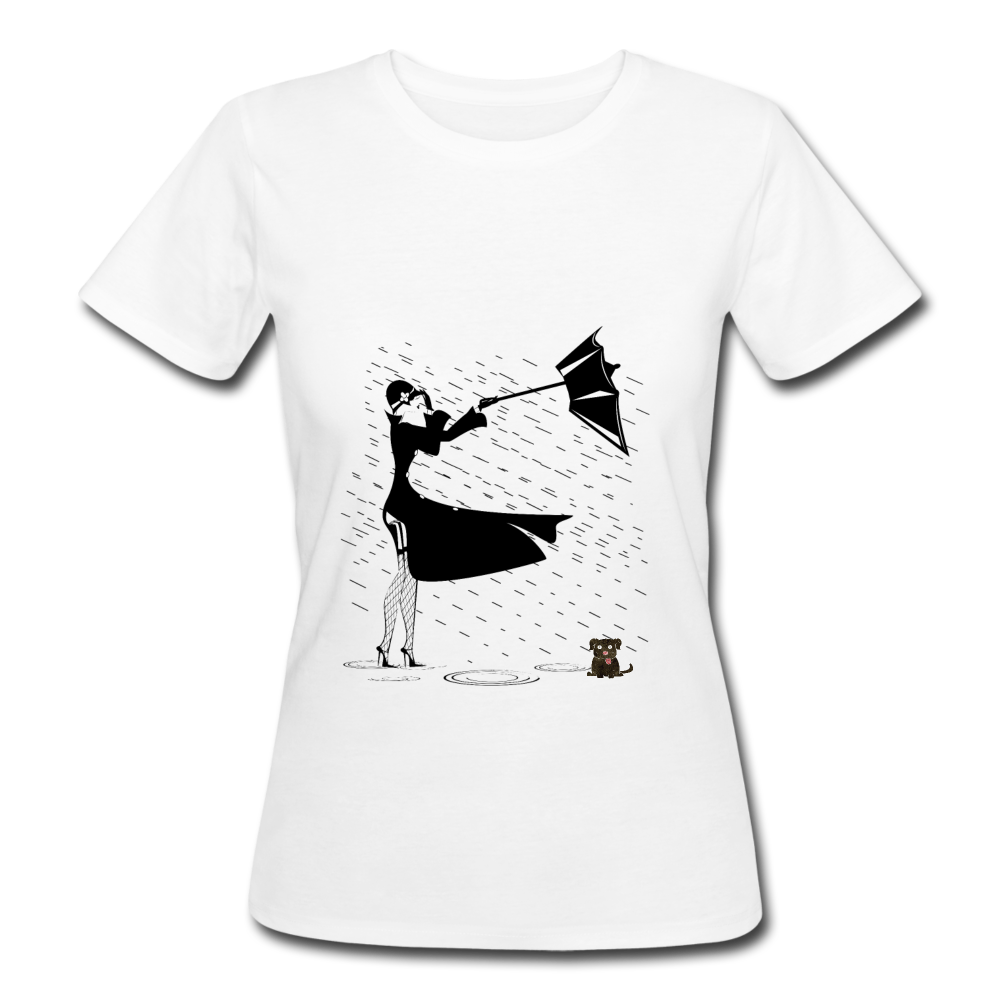 Frauen Bio-T-Shirt - its Raining - Weiß