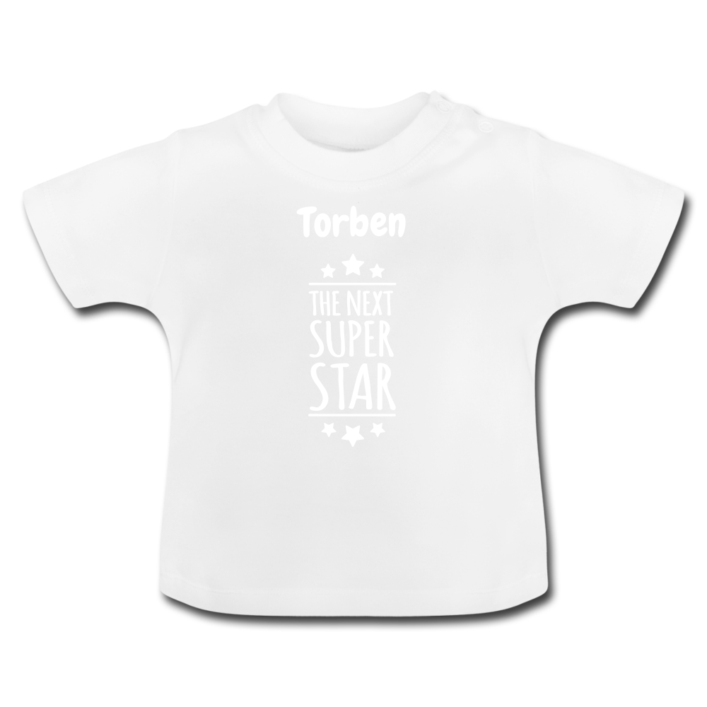Baby T-Shirt - personalisierbar - Weiß