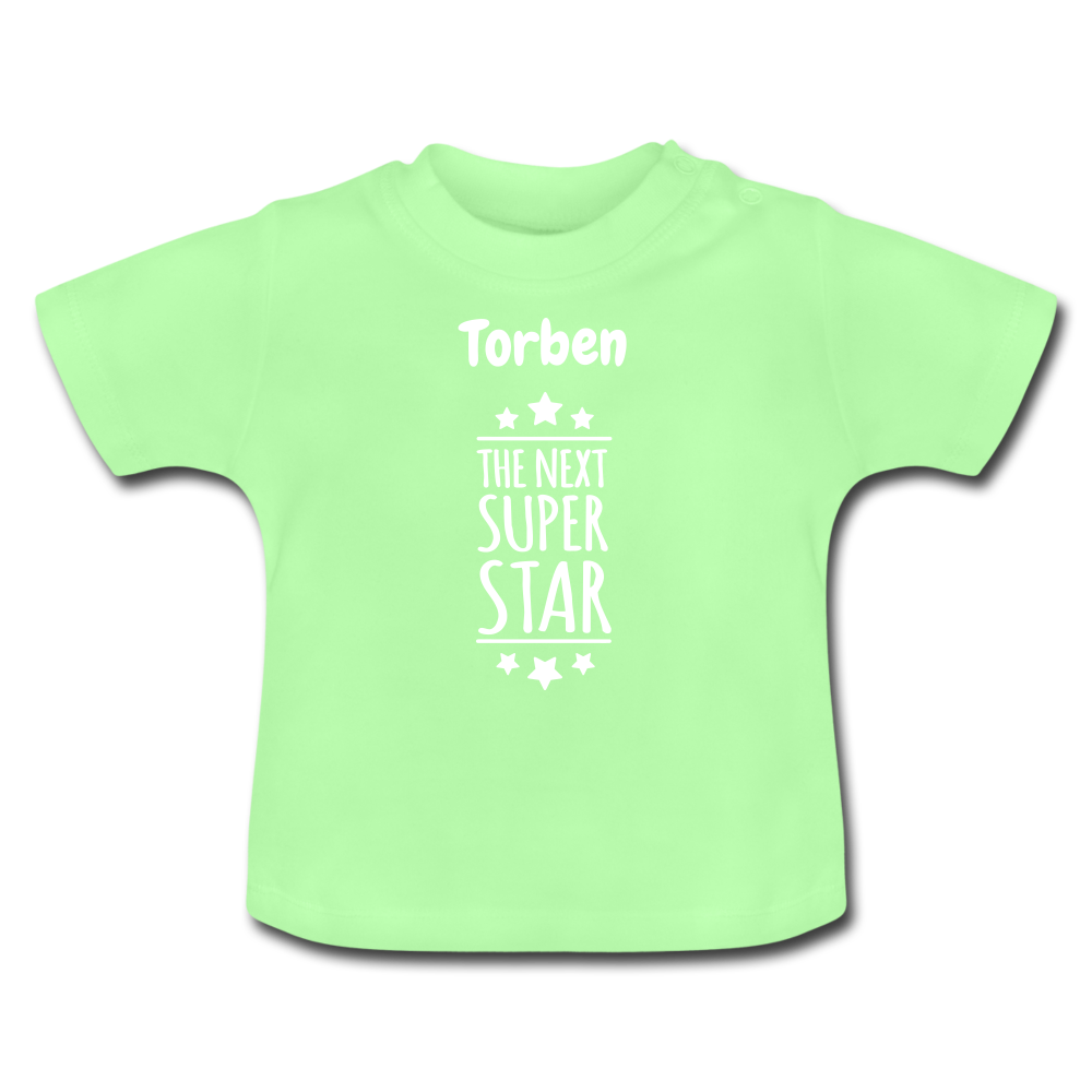 Baby T-Shirt - personalisierbar - Mintgrün