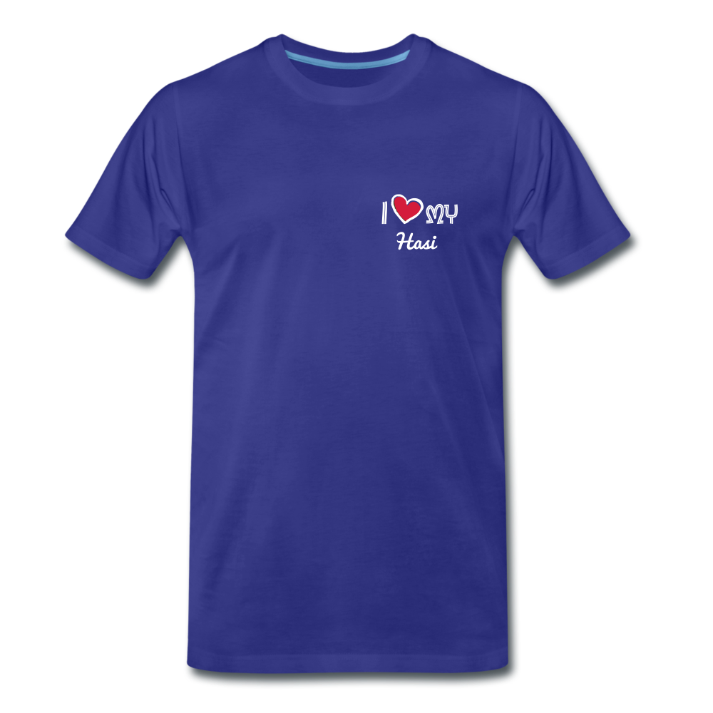 Männer Premium T-Shirt 💍 Partnerlook - personalisierbar - Königsblau