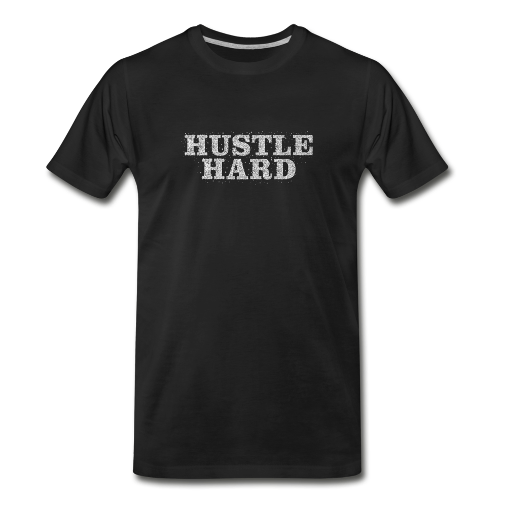 Hustle Hard - Premium Vegan T-Shirt men - Schwarz
