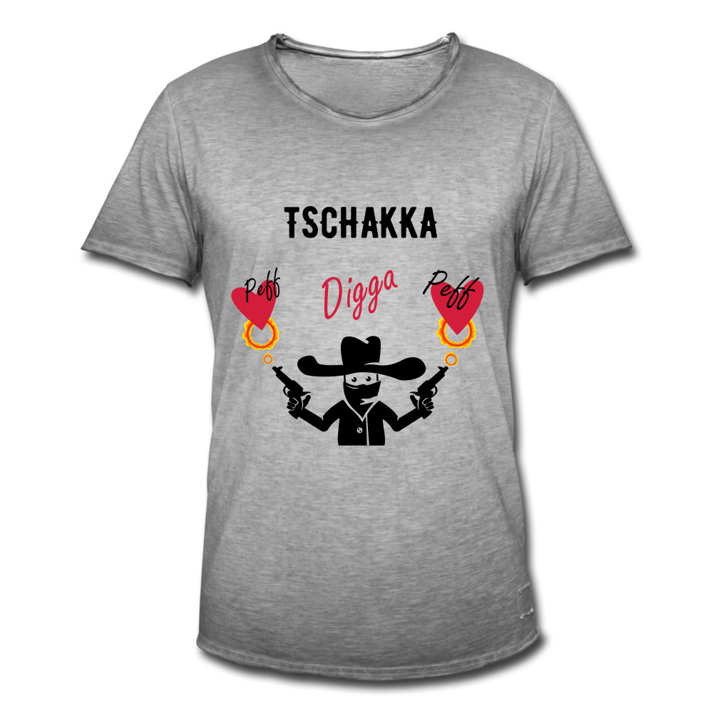 TSCHAKKA Peff Peff Digga - Vintage T-Shirt - Vintage Grau