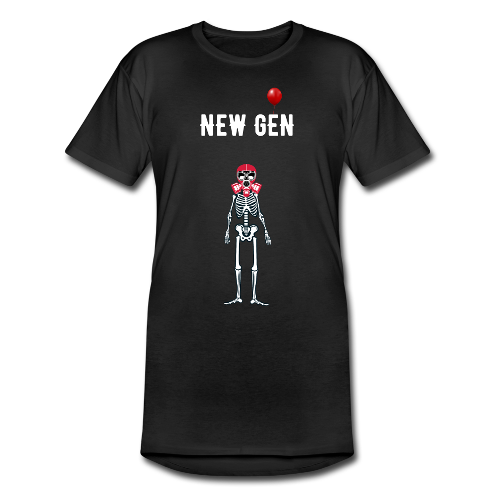 NEW GEN - skelett mask Urban Longshirt, s-xxl, schwarz - Schwarz