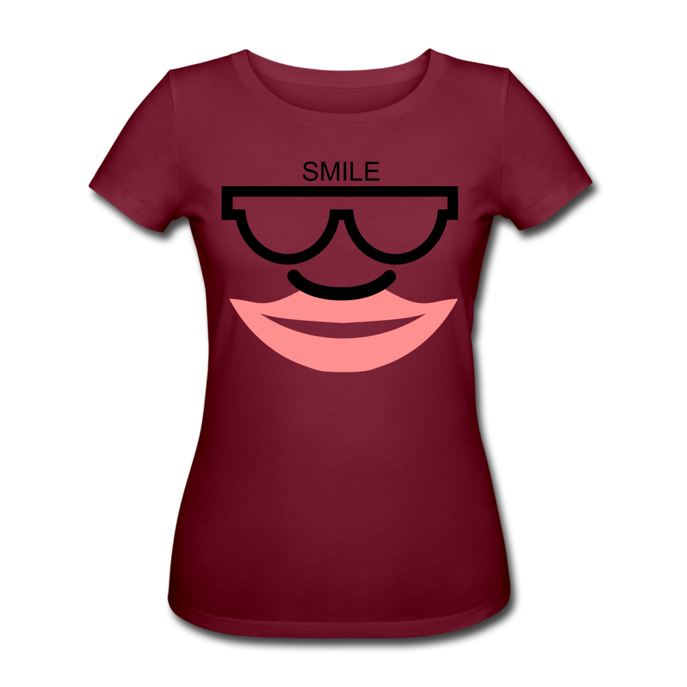 SMILE T-Shirt, Stanley & Stella - Burgunderrot