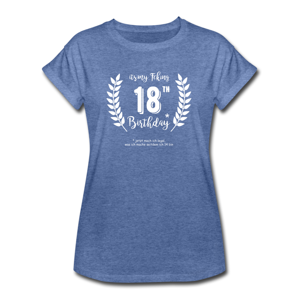 Geburtstags T-Shirt 18 Jahre - Denim meliert