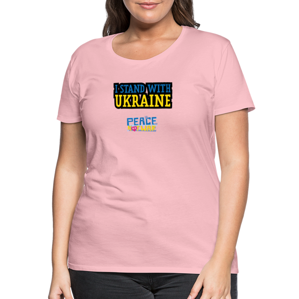 Ukraine T-Shirt - peace not war - Hellrosa