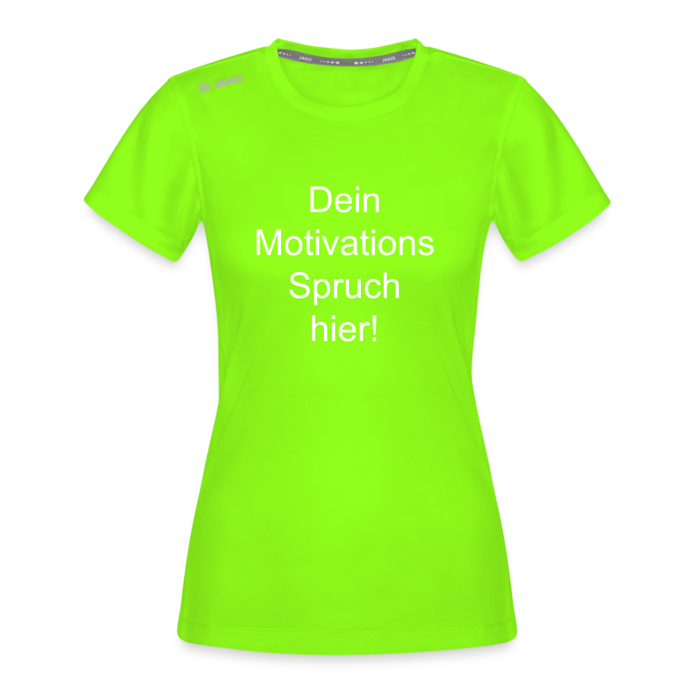JAKO Frauen T-Shirt Run 2.0 - Neongrün
