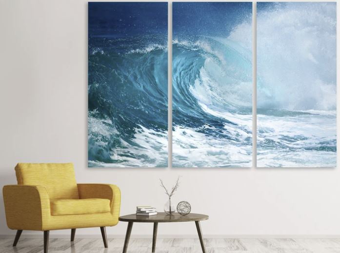 Die perfekte Welle als Wandbild