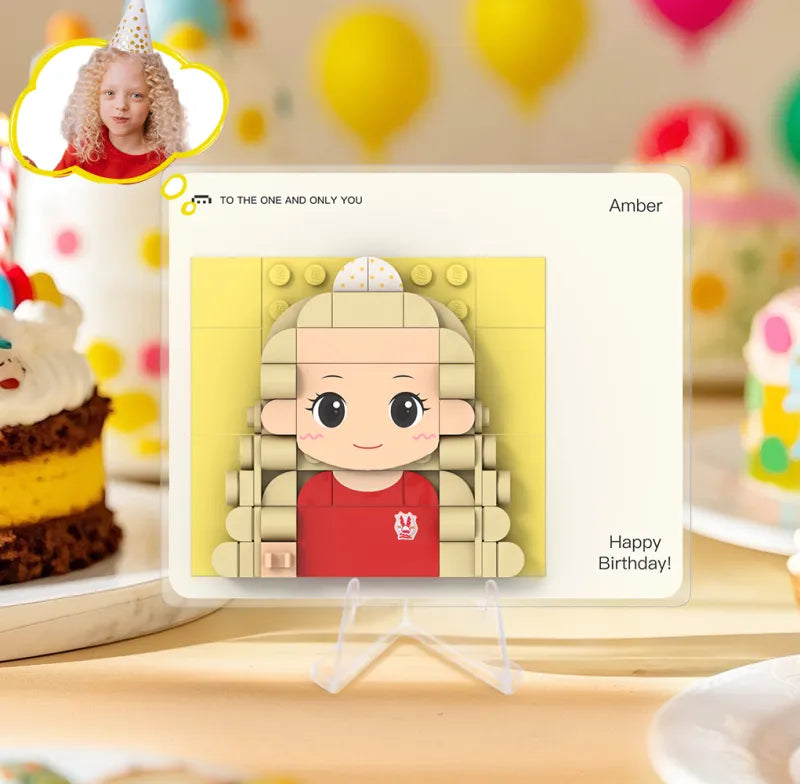 Bausteine Figur Geschenkkarte