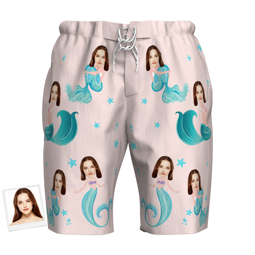 Meerjungfrau Bade Shorts mit Foto