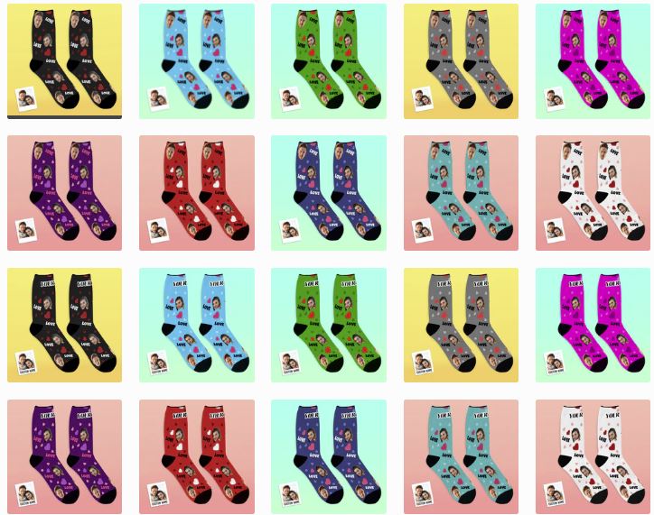 Personalisierte Fotosocken