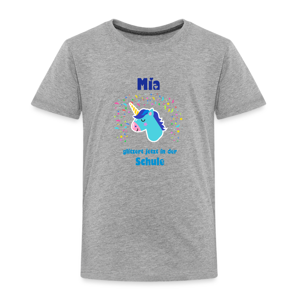 Mia - Einschulung - Kinder Premium T-Shirt - Grau meliert