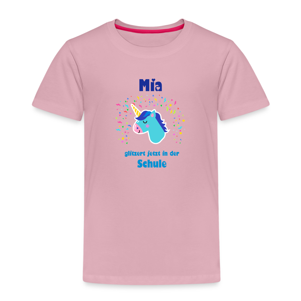 Mia - Einschulung - Kinder Premium T-Shirt - Hellrosa