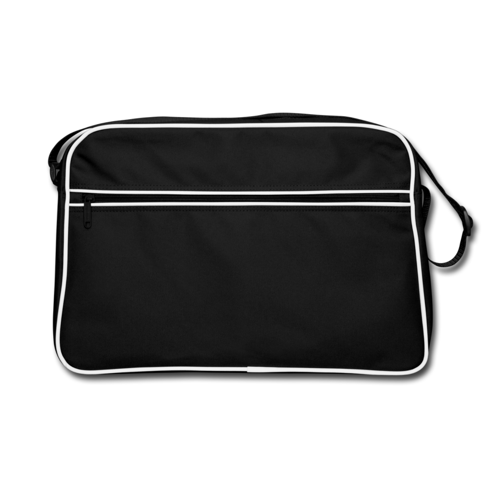 Retro Tasche - personalisierbar - Schwarz/Weiß