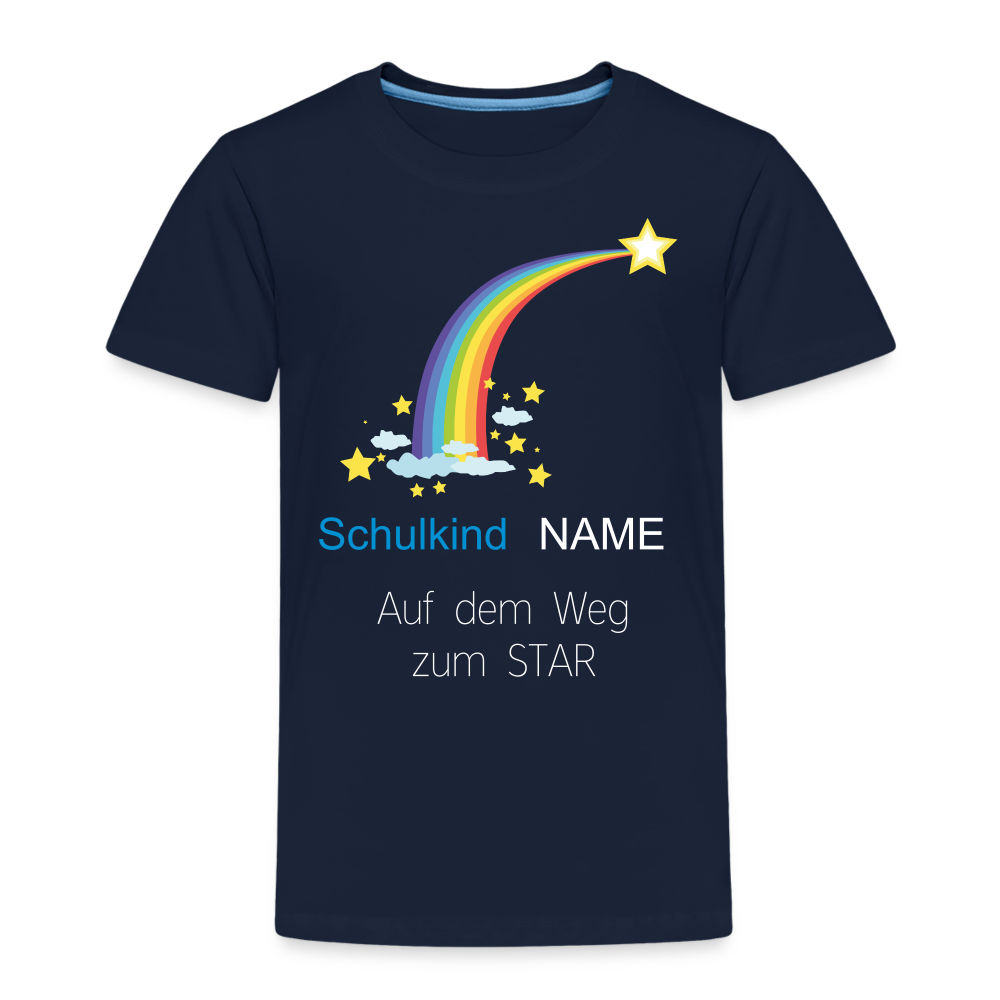 Einschulung T-Shirt Schulkind , personalisierbar - Navy