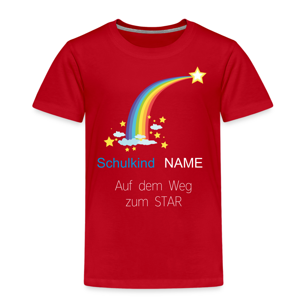 Einschulung T-Shirt Schulkind , personalisierbar - Rot