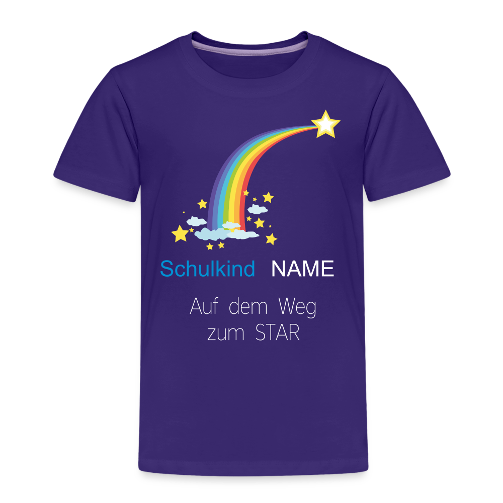 Einschulung T-Shirt Schulkind , personalisierbar - Lila