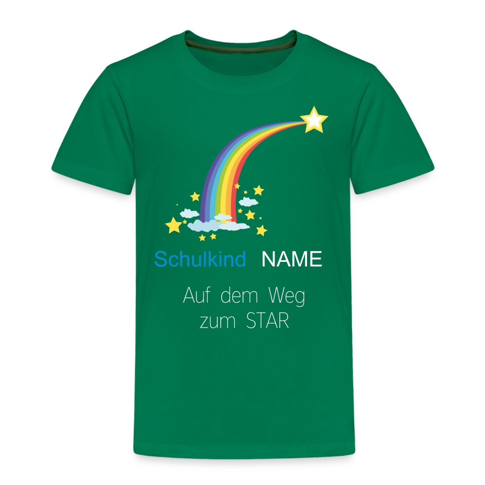 Einschulung T-Shirt Schulkind , personalisierbar - Kelly Green